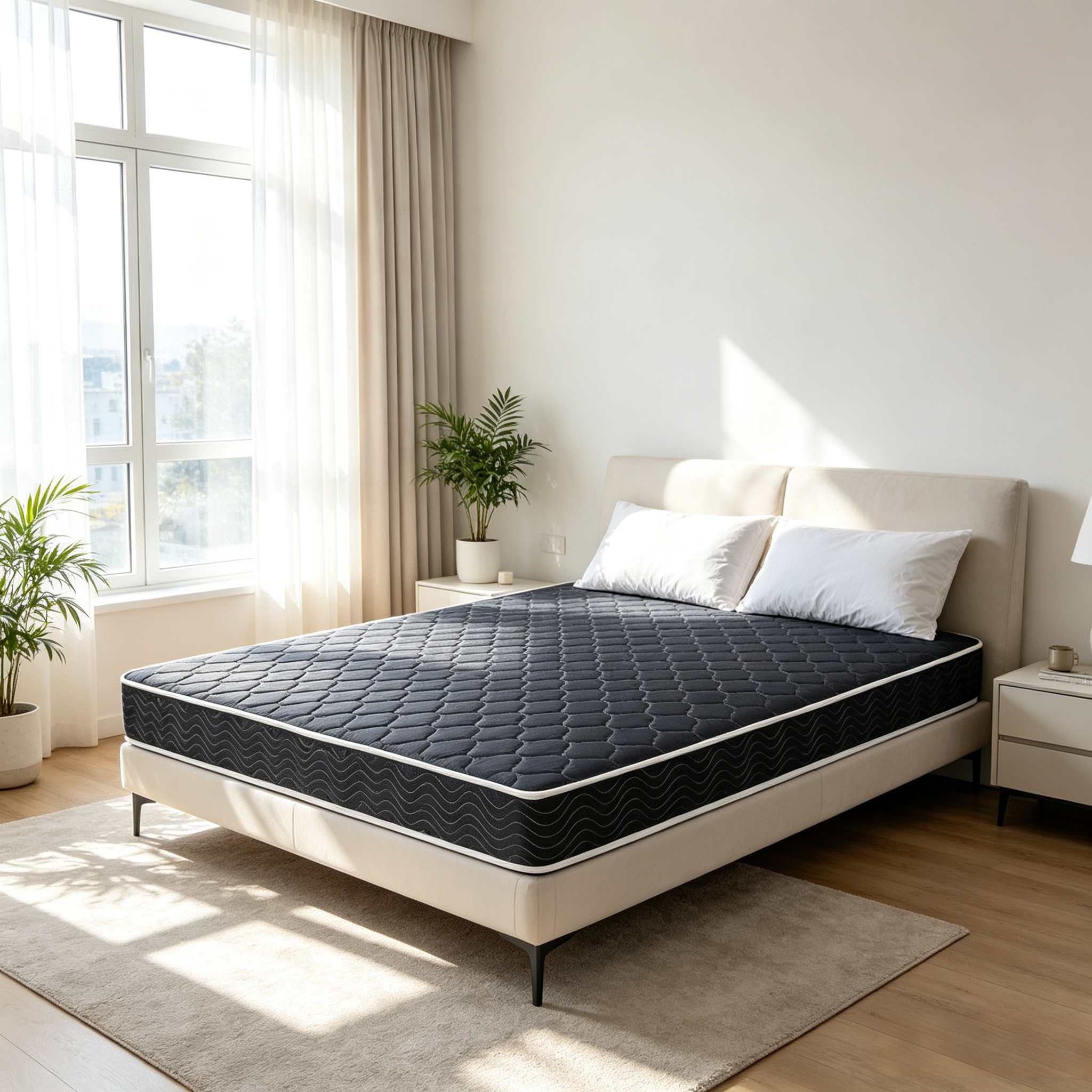 Twin/ Full | Onyx Navy Waterproof High-Density Foam Mattress