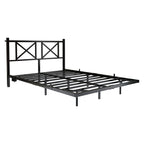 Full/Queen Size Floating Metal Platform Bed | Storage Headboard 2 AC + 2 USB Charging | RGB LED 2000+ Colors App & Music Sync | 4 Power Sockets | 450 lbs Heavy Duty Steel Slats | No Box Spring | Black