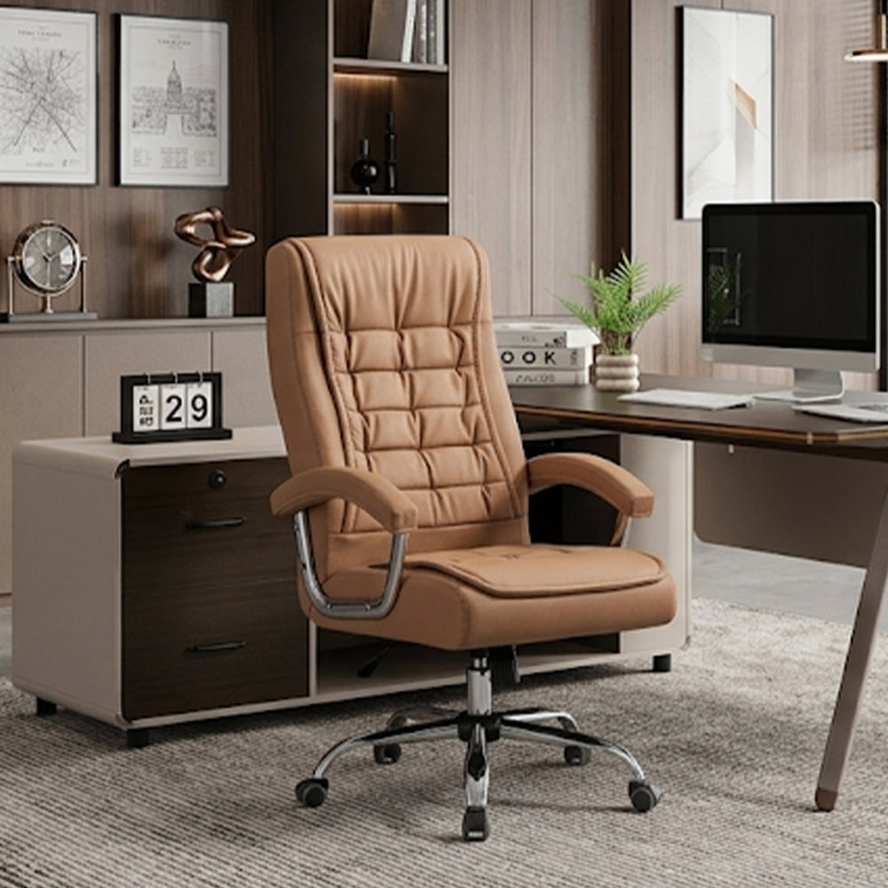 Executive High-Back PU Leather Office Chair