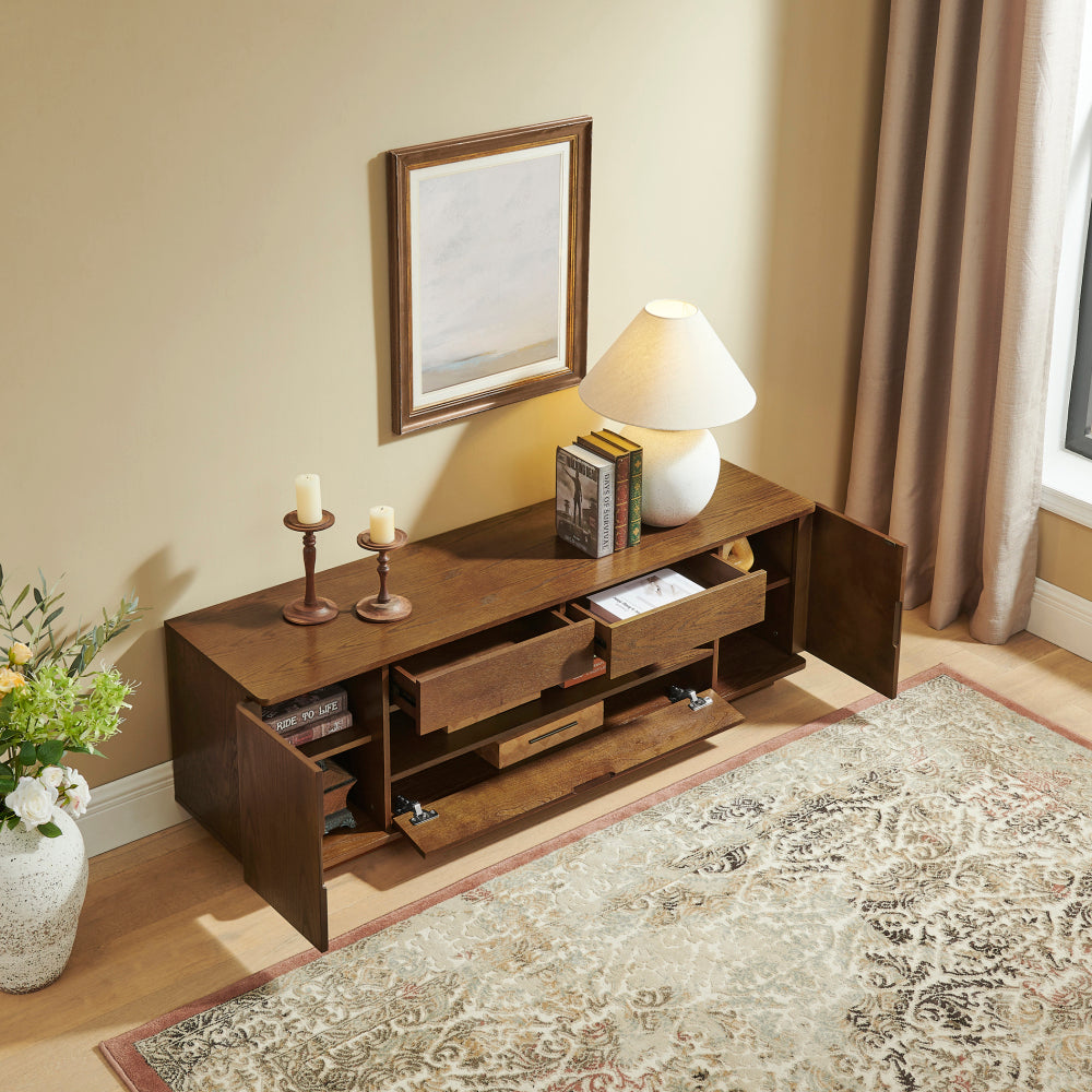 59" Mid Century Modern TV Stand for TVs up to 65"