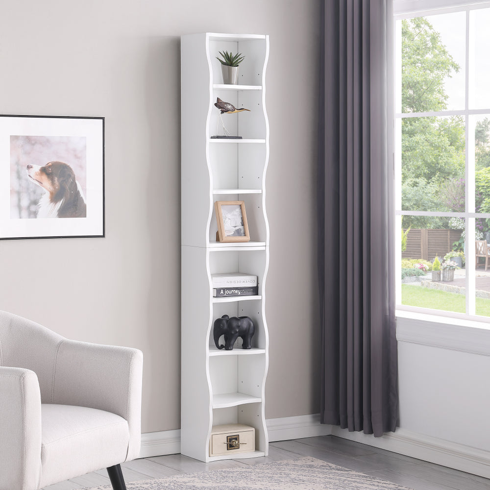 8-layer adjustable shelf ultra-thin bookshelf