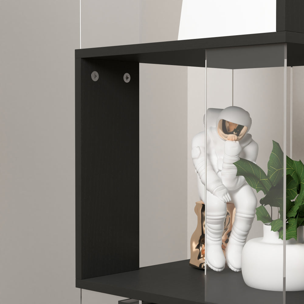 360° Rotating Bookshelf with Acrylic Plate
