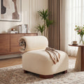 Modern Beige Polyester Accent Chair for Living