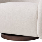 Sabbo Beige Bouclé Swivel Chair