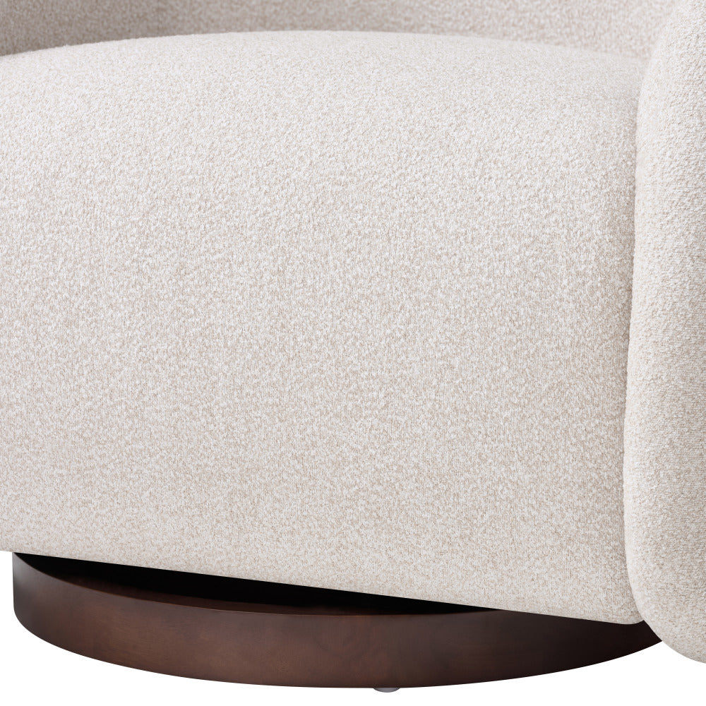 Sabbo Beige Bouclé Swivel Chair