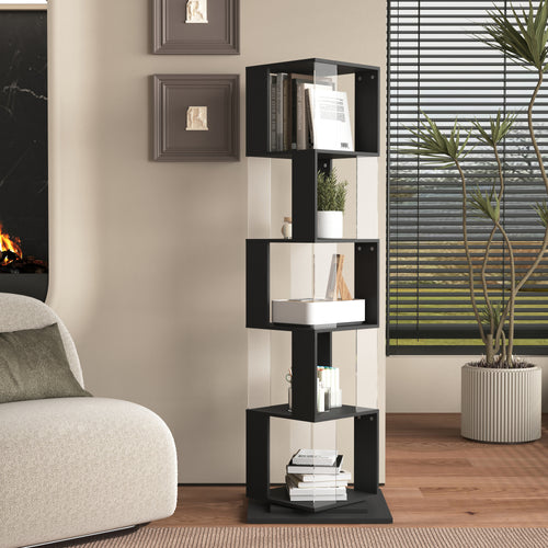 360° Rotating Bookshelf with Acrylic Plate