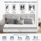 Twin/Queen | Tranquil Hybrid Pocket Spring & Memory Foam Mattress