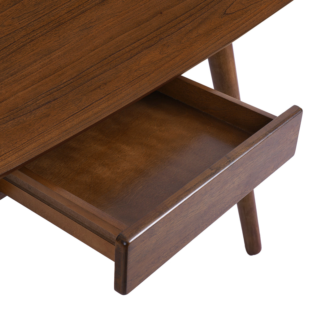 Wood Desk with Drawers