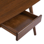 Wood Desk with Drawers