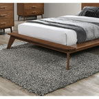 Walnut Color Eastern King Size Bed Solid wood