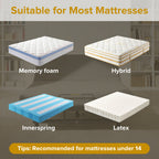 Queen Size Adjustable Bed Base | 0-61° Head & 0-37° Foot Incline | Wireless Remote | Zero Gravity & Anti-Snore | 4 USB Ports & Under-Bed Nightlights | Quiet Motor ≤90db | Black