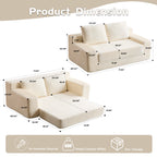 Cloudform Corduroy Giant Bean Bag Loveseat