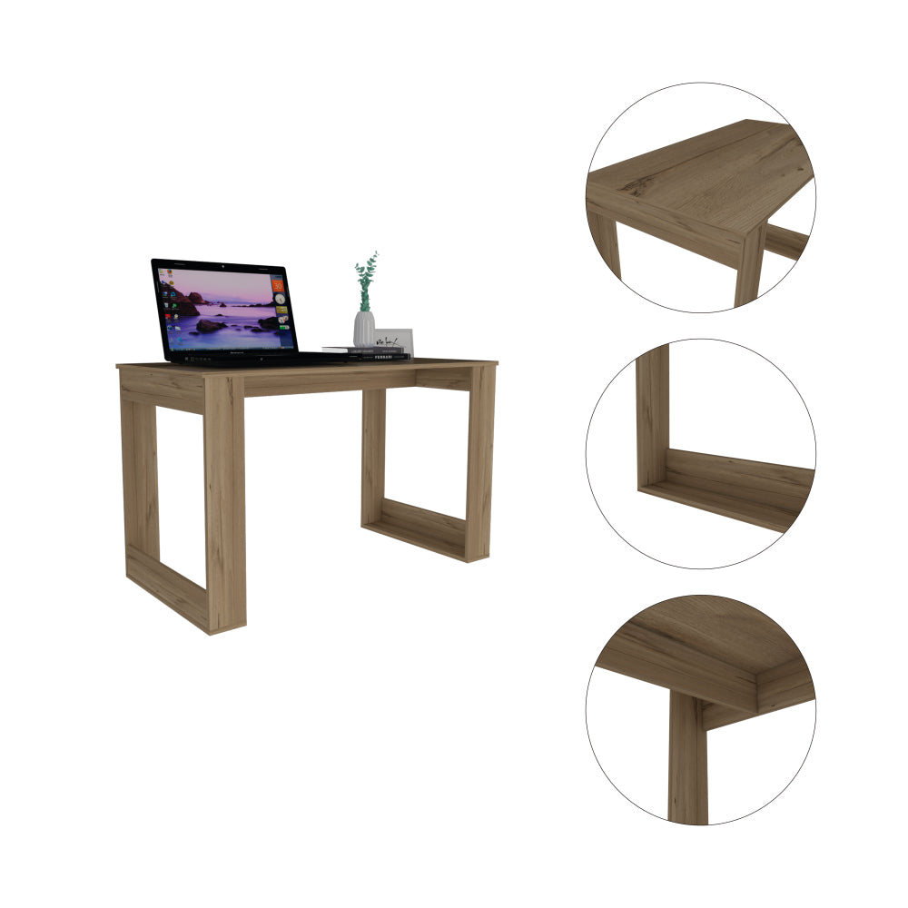 Oviedo 120 Writing Desk — 47" Spacious Work Surface | Modern Minimalist Design | Sturdy MDF Construction with Smooth Finish | Space-Saving Home Office Desk | Study, Bedroom, Apartment | White
