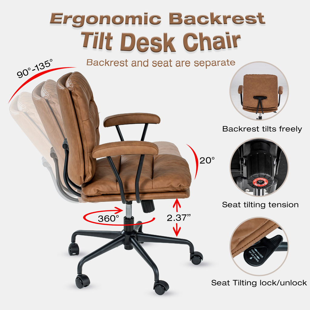 Brown office chair