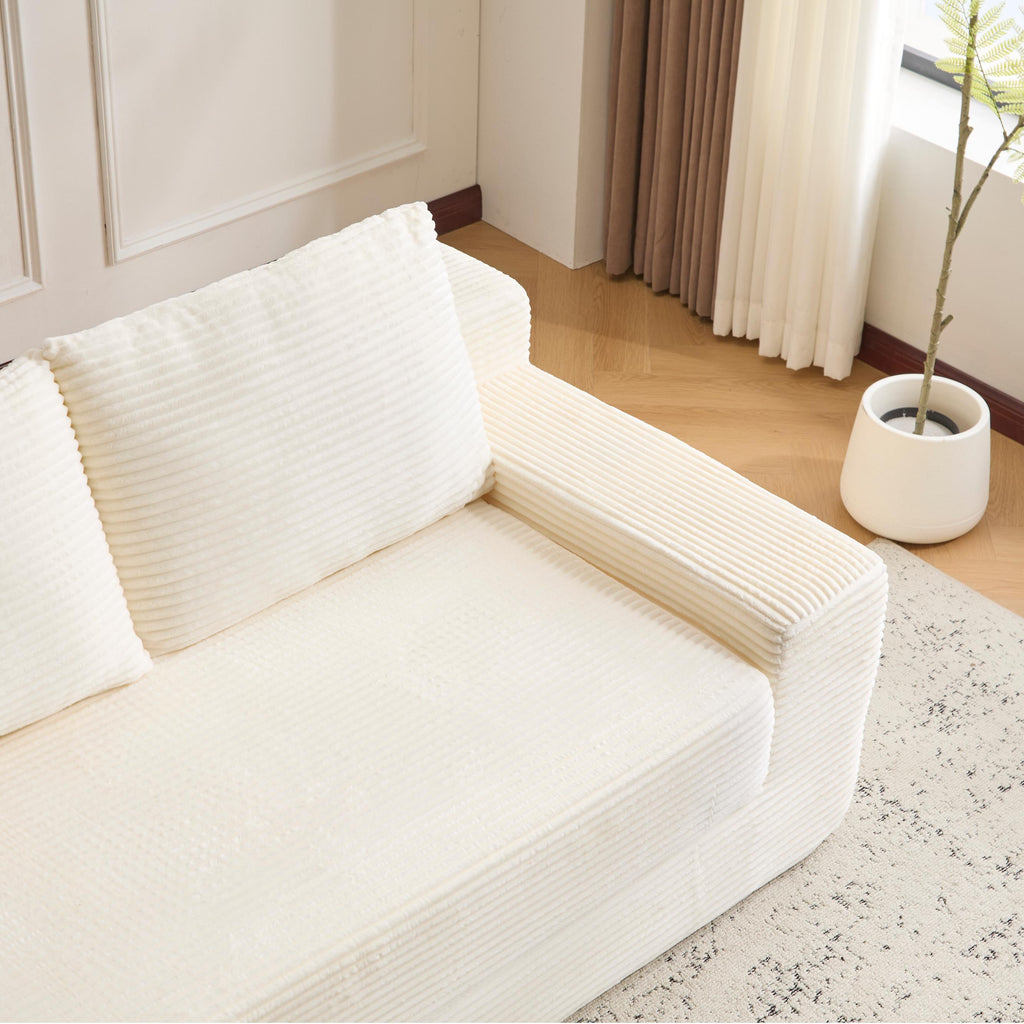 Cloudform Corduroy Giant Bean Bag Loveseat