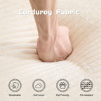 Cloudform Corduroy Giant Bean Bag Loveseat