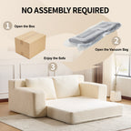 Cloudform Corduroy Giant Bean Bag Loveseat