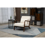 Mid Century Modern Accent Chair with Wood Frame