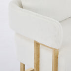 Modern Loveseat Sofa | Luxurious Gold Square Metal Legs | High-Rebound Foam + Ergonomic Design | Teddy/Velvet Upholstery | Dressing Area, Reception Room, Office, Living Room | White/Black/Pink/Green/Gray/Lilac