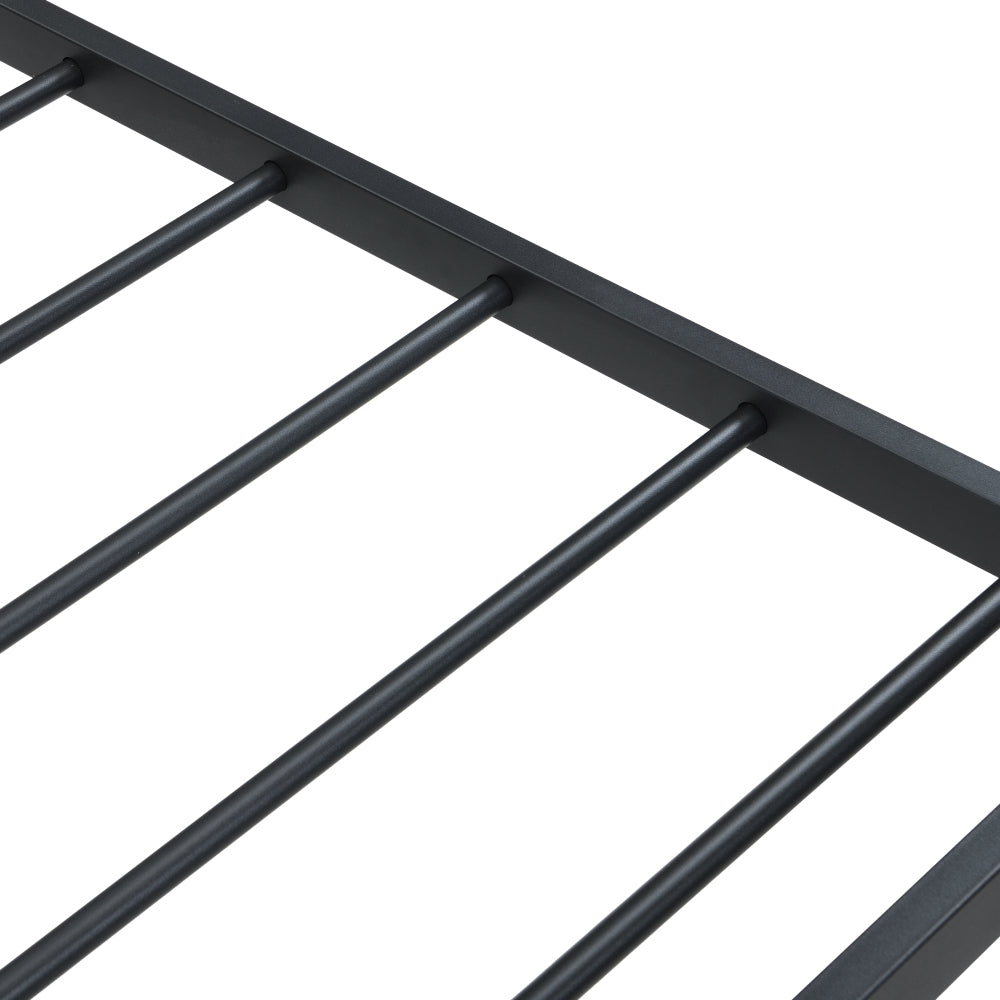 Twin/Full/Queen/King Size Heavy Duty Metal Platform Bed Frame | 750 lbs Steel Slat Support | No Noise No Shaking | Under-Bed Storage Space | Quick & Easy Assembly | Black