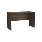 47" Modern Minimalist Study Desk | Spacious Computer & Laptop Table | Clean Lines + Smooth Finish | Generous Leg Clearance | Sturdy Particle Board Construction | Easy Assembly | Bedroom, Living Room, Home Office, Kitchen | White/Gray Walnut