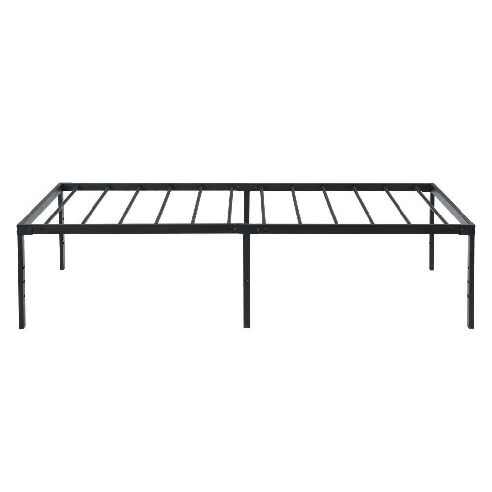 Twin/Full/Queen/King Size Heavy Duty Metal Platform Bed Frame | 750 lbs Steel Slat Support | No Noise No Shaking | Under-Bed Storage Space | Quick & Easy Assembly | Black