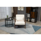 Mid Century Modern Accent Chair with Wood Frame