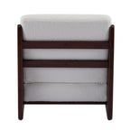 Scott Living Moda Accent Chair White with Walnut