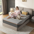Twin/Full/Queen/King — 12" Memory Foam Mattress | Green Tea & Charcoal Infused | Pressure-Relieving | Breathable Cooling Layers | Fiberglass Free | CertiPUR-US & OEKO-TEX Certified | Bedroom | Black