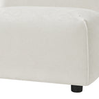 Modern Curved Upholstered Accent Chair