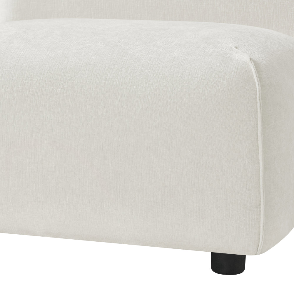 Modern Curved Upholstered Accent Chair