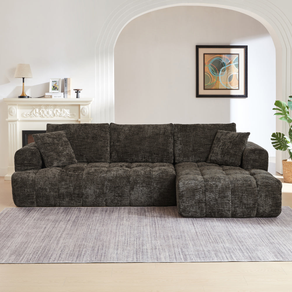 Chenille L-Shape Luxury Sectional Oversized Sofa