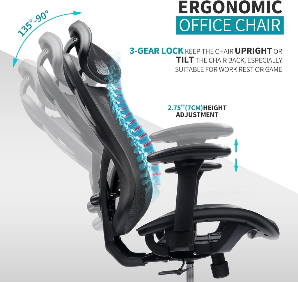 Apex Mesh Ergonomic High-Back Office Chair