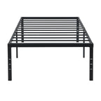 Twin/Full/Queen/King Size Heavy Duty Metal Platform Bed Frame | 750 lbs Steel Slat Support | No Noise No Shaking | Under-Bed Storage Space | Quick & Easy Assembly | Black