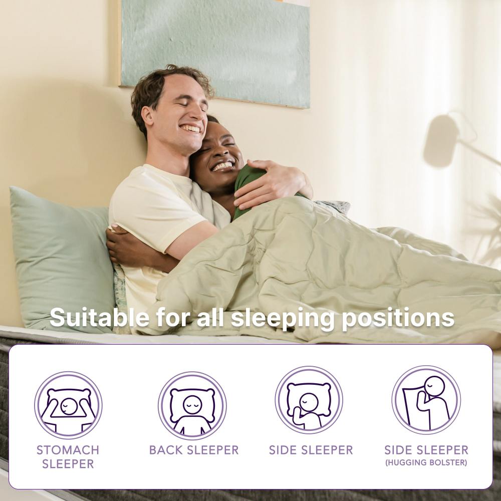 Twin/Full/Queen/King 10" Cooling Gel Hybrid Mattress | Orthopedic Pocket Spring + Memory Foam | Pressure Relief | Low Motion Transfer | Water Resistant | Adjustable Base Compatible | CertiPUR-US Certified | Made in USA