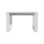 Oviedo 120 Writing Desk — 47" Spacious Work Surface | Modern Minimalist Design | Sturdy MDF Construction with Smooth Finish | Space-Saving Home Office Desk | Study, Bedroom, Apartment | White