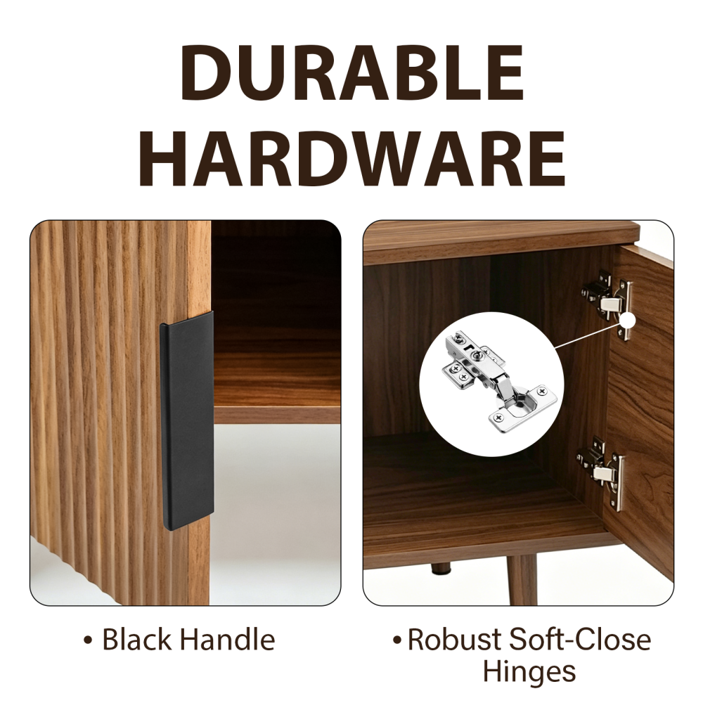 Fluted TV Stands for Living Room