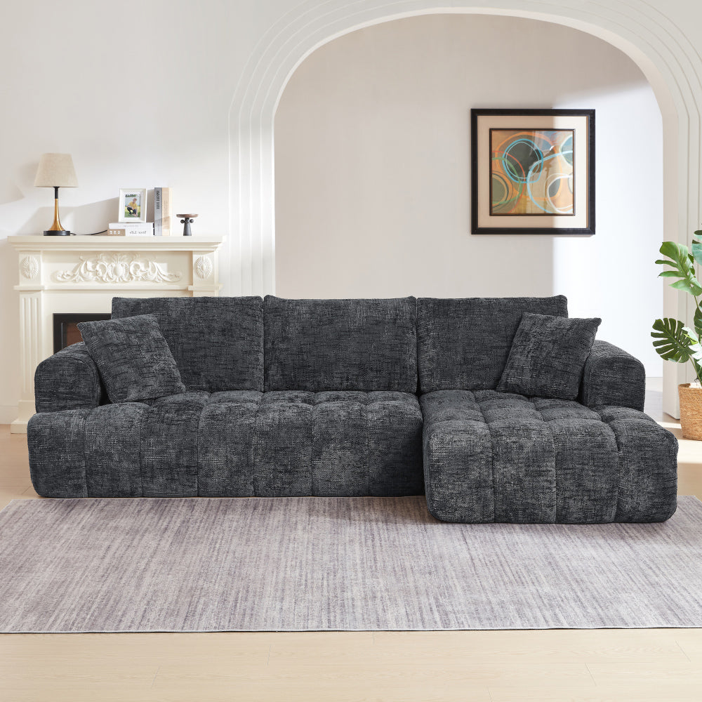 Chenille L-Shape Luxury Sectional Oversized Sofa