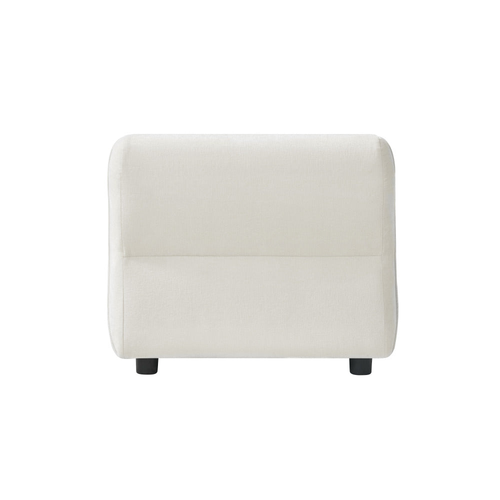 Modern Curved Upholstered Accent Chair