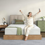 Twin/Full/Queen/King | 12" Memory Foam Mattress | Cooling Green Tea Gel | Dual-Layer High-Density Foam | Removable Washable Cover | CertiPUR-US Certified | Bedroom, Guest Room, Dorm | White