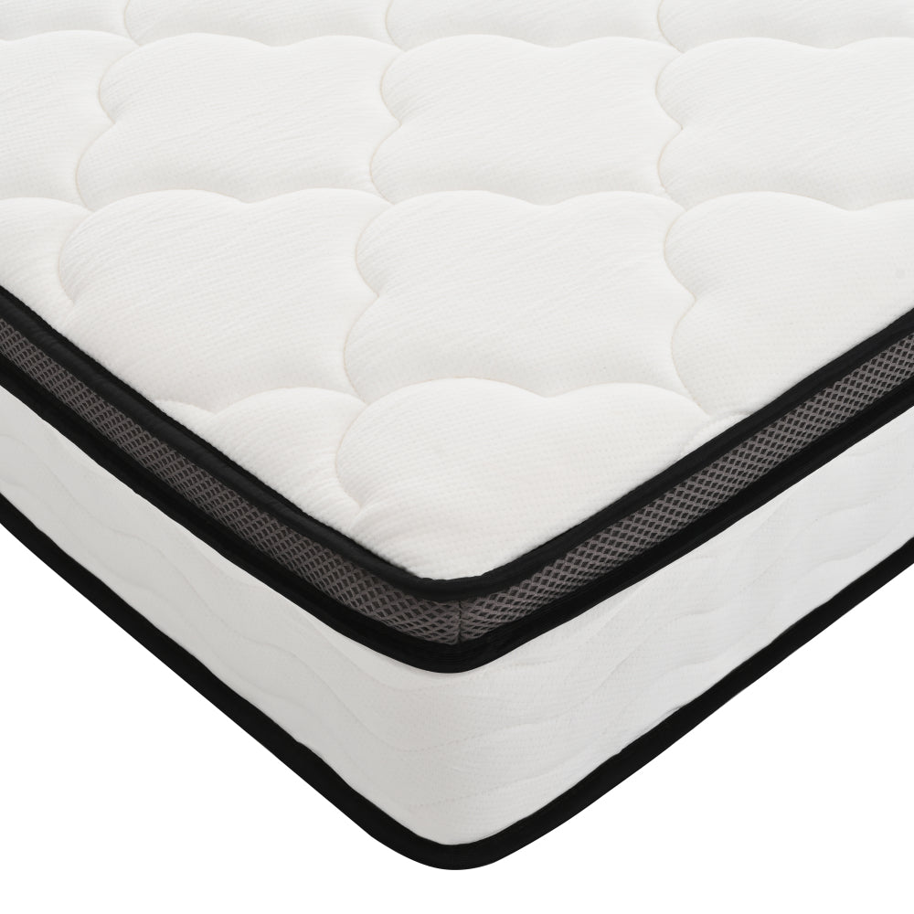 12" Full/Queen Hybrid Mattress | Individually Wrapped Pocket Coil Innerspring + Memory Foam | Bamboo Fiber Cover | Medium Firm | CertiPUR-US & OEKO-TEX Certified | Bedroom