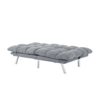 67" Multifunctional 2-Seat Sofa Bed | Foldable Corduroy Couch | 3-Position Adjustable Backrest + Armrest | High-Density Foam | Sturdy Wood + Metal Frame | 3-Second Switch | Living Room, Apartment, Studio | Light Gray/Black/Dark Gray/Green/Yellow