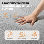 Twin/Full/Queen/King — 12" Memory Foam Mattress | Green Tea & Charcoal Infused | Pressure-Relieving | Breathable Cooling Layers | Fiberglass Free | CertiPUR-US & OEKO-TEX Certified | Bedroom | Black