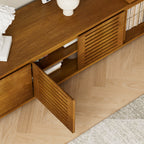 63" Mid-Century Modern Extendable TV Stand