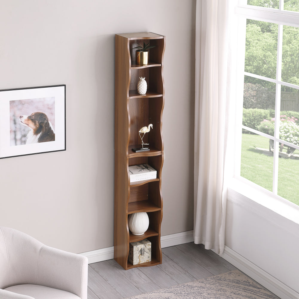 8-layer adjustable shelf ultra-thin bookshelf