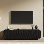 58''Tv Console With Mid Century Unique Spiral