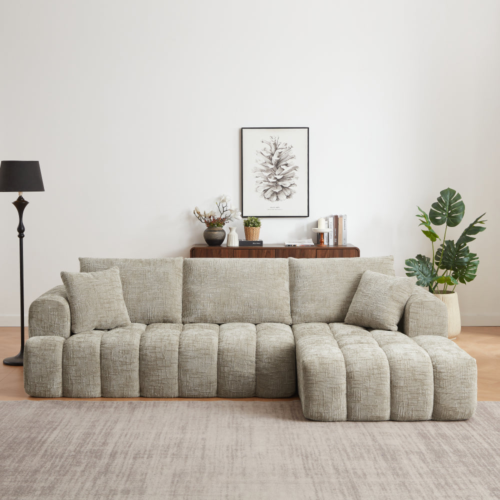 Chenille L-Shape Luxury Sectional Oversized Sofa
