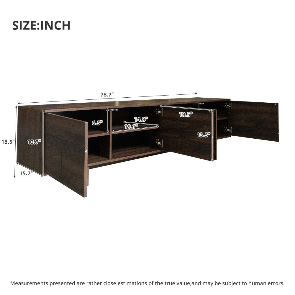 78 inch Modern TV Stand for TVs up to 85"