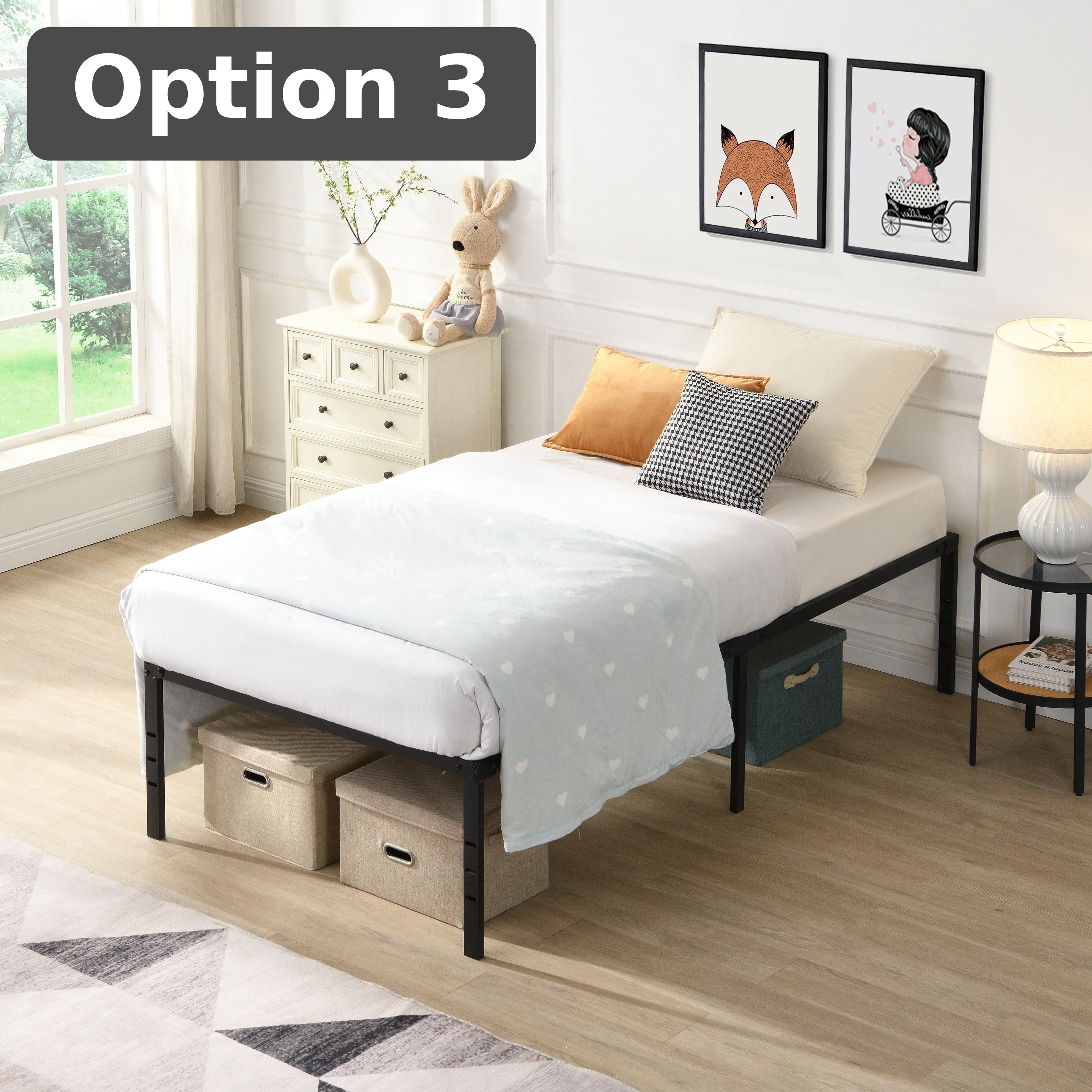 Option 3: Minimal Frame + Soft Mattress