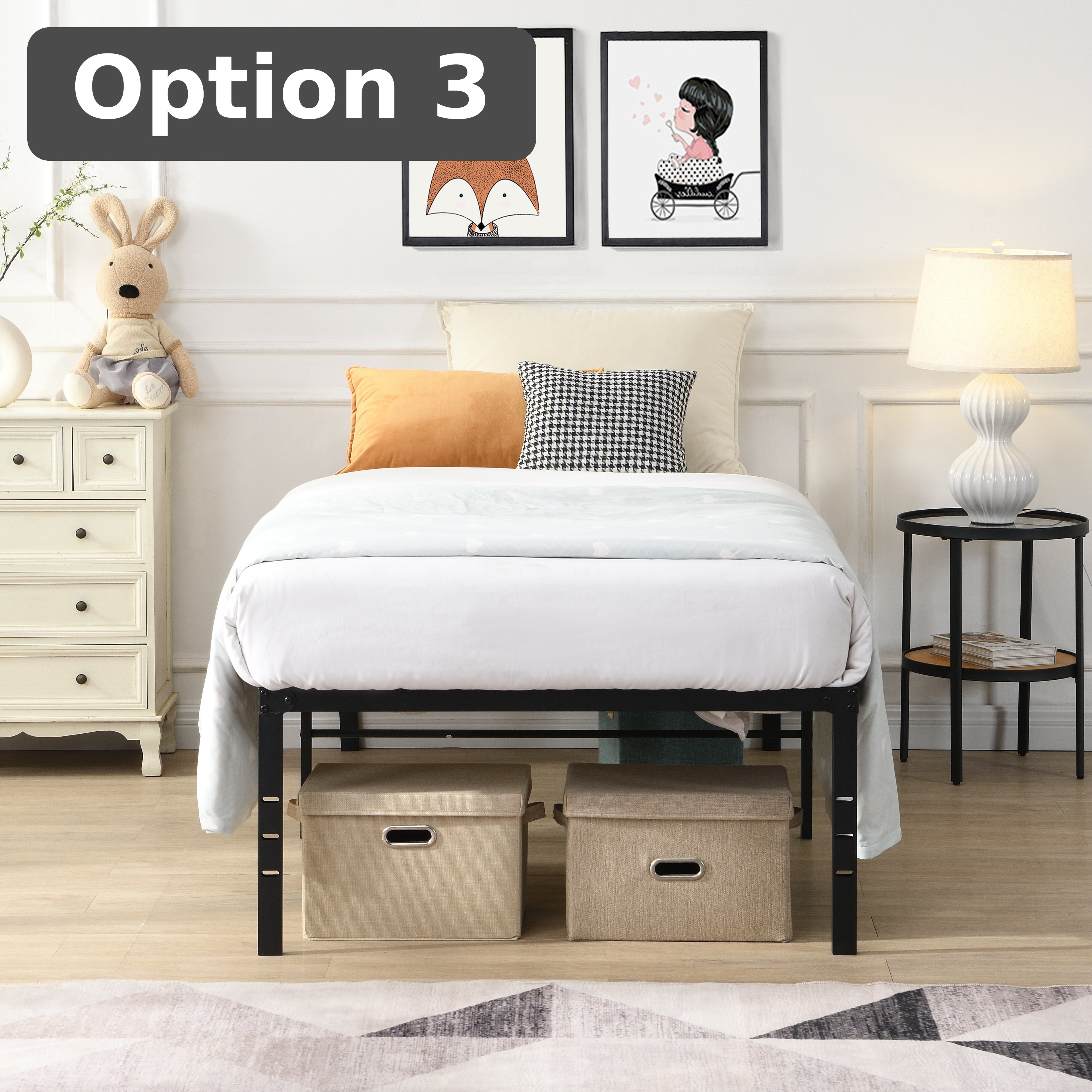 Option 3: Minimal Frame + Soft Mattress